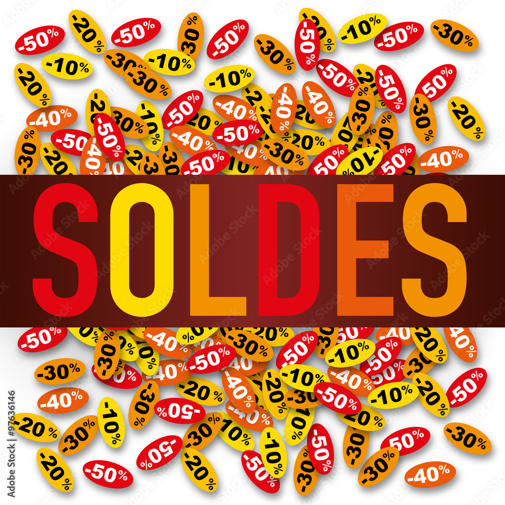 Fototapeta premium SOLDES_Prix ovals