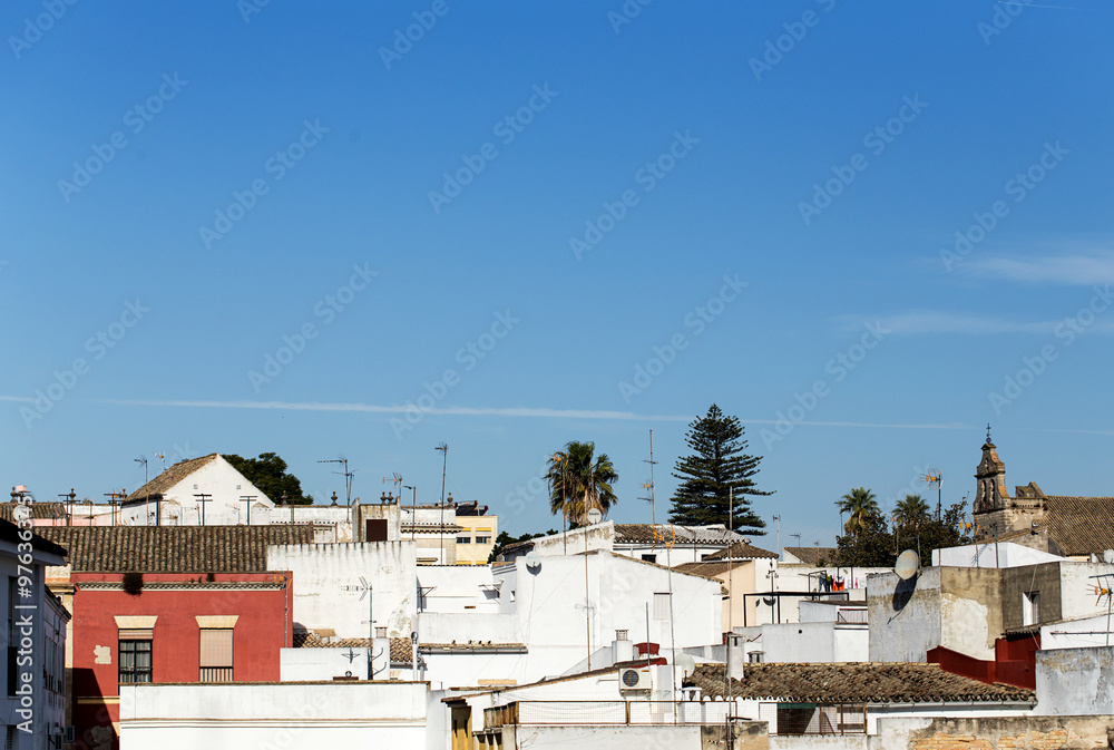 Fototapeta premium Churches and streets. Jerez de la Frontera, Spain