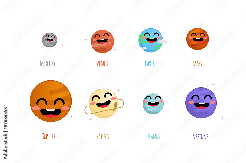 The solar system vector illustration The solar system vector illustration