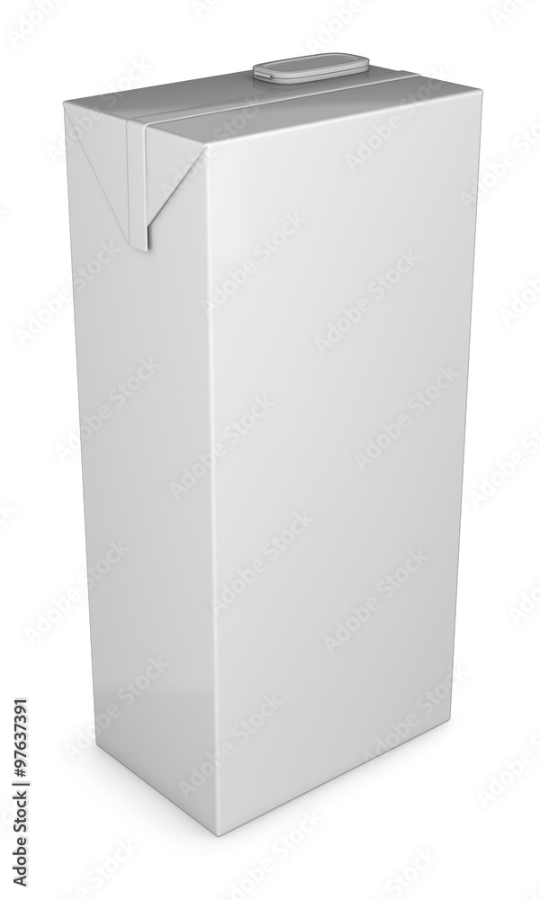 Beverage carton. Isolated on white Beverage carton. Isolated on white