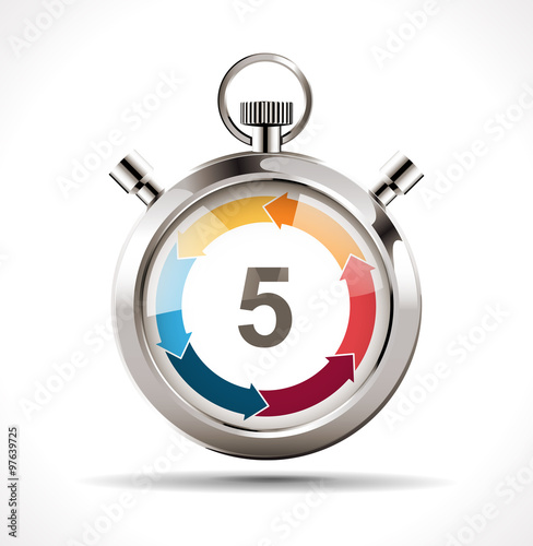 Stopwatch - countdown concept - minutes