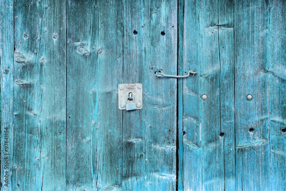 The old blue wood texture with natural patterns The old blue wood texture with natural patterns