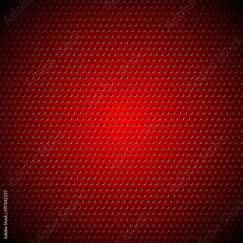 Dark red metal perforated texture