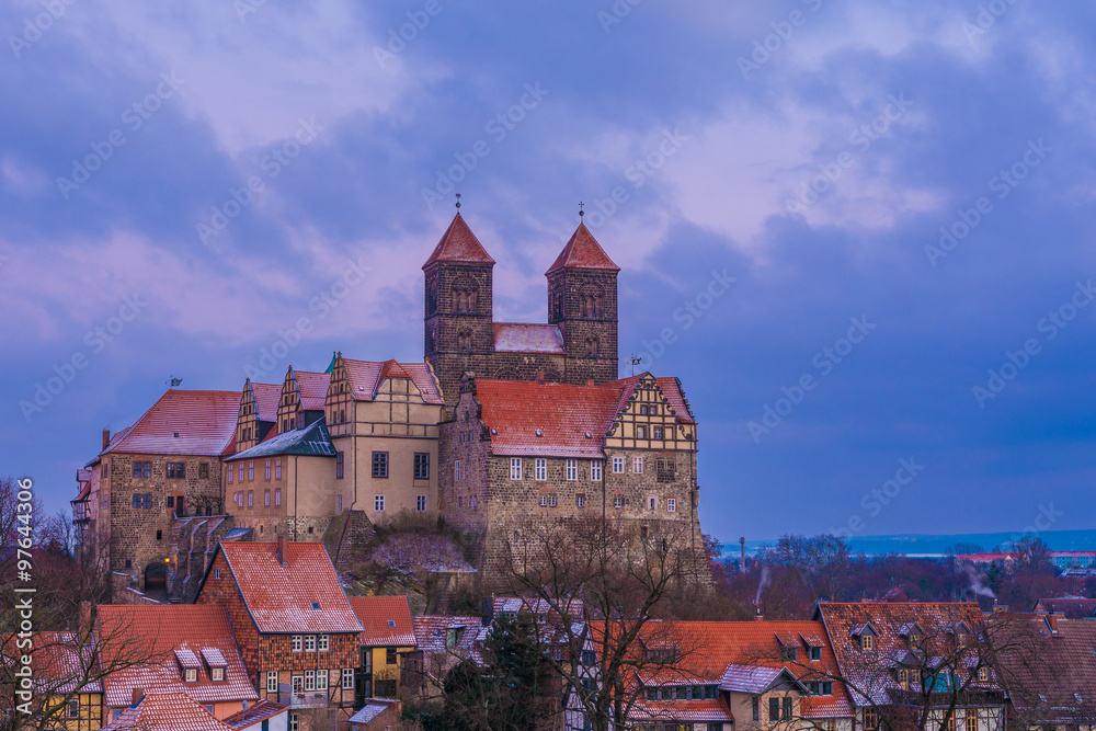 Schloss in Quedlinburg im Winter Schloss in Quedlinburg im Winter
