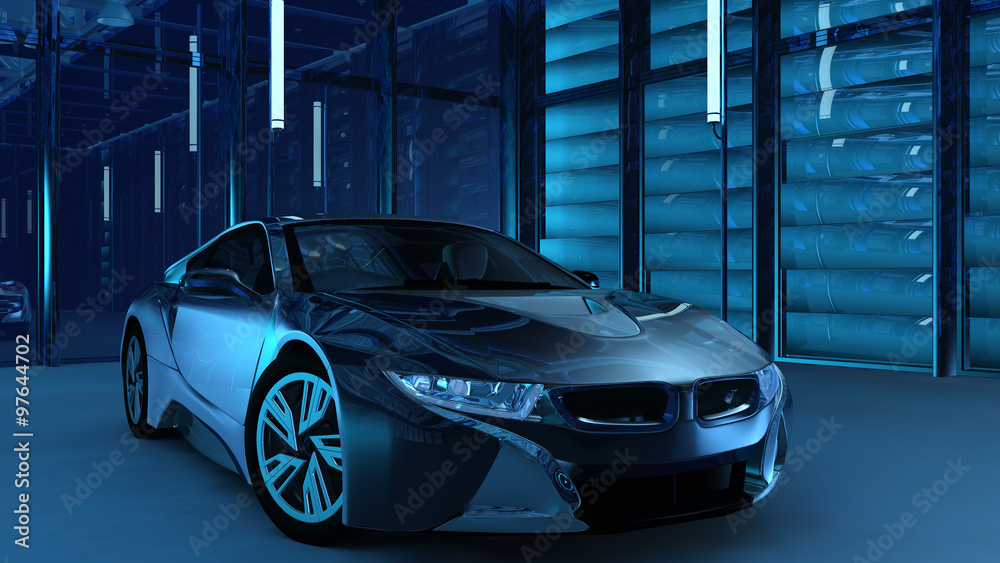 Obraz premium Modernes Elektroauto