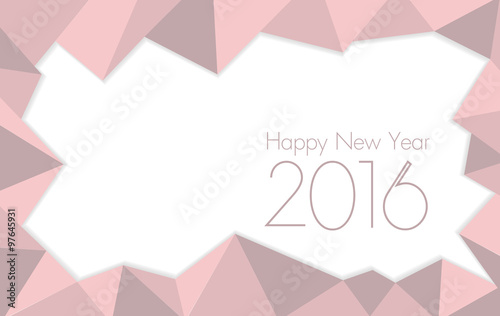 happy new year 2016 Rose Quartz colored