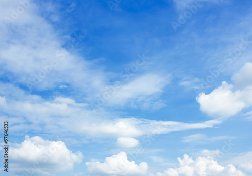 Blue sky with clouds background