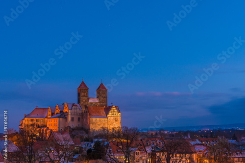 Schloss in Quedlinburg im Winter