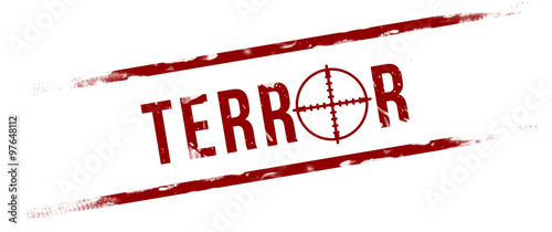Terror Stempel mit Fadenkreuz
