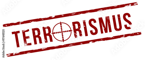 Terrorismus Stempel mit Fadenkreuz
