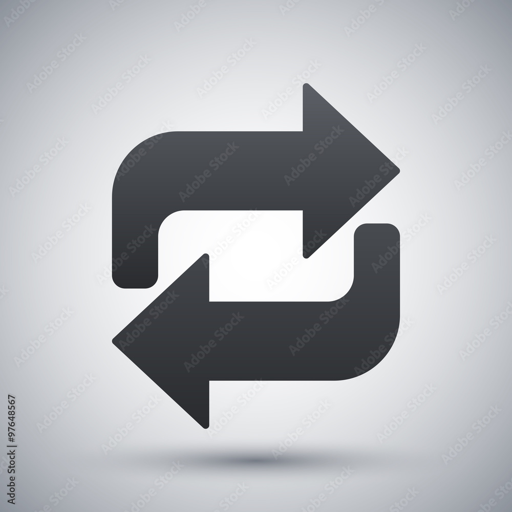 Repeat icon, vector Repeat icon, vector