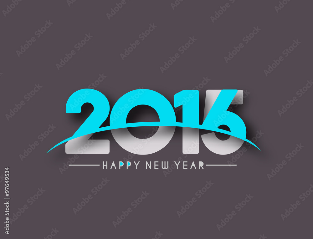 Obraz premium Happy new year 2016