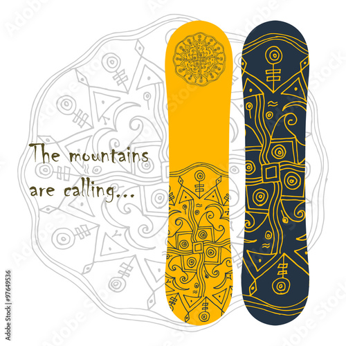 Print for snowboard