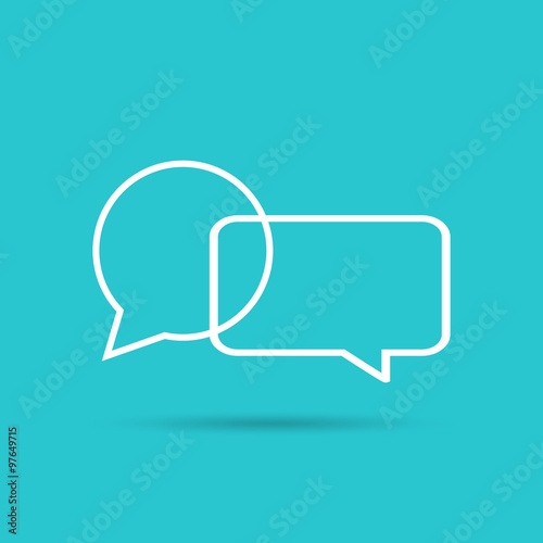 modern blog icon. Abstract logo design template.