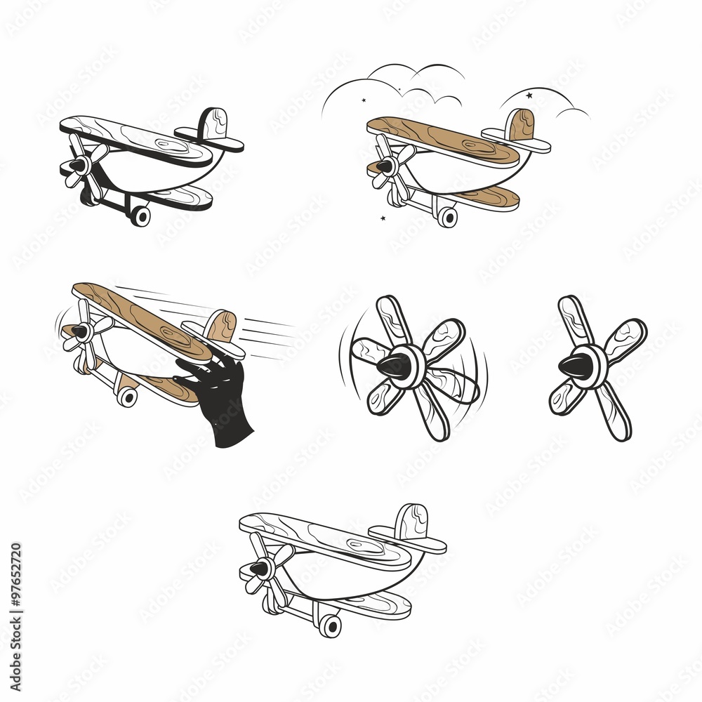 Obraz premium wooden airplane
