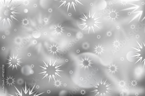 Winter background. Abstraction. Snowflakes.