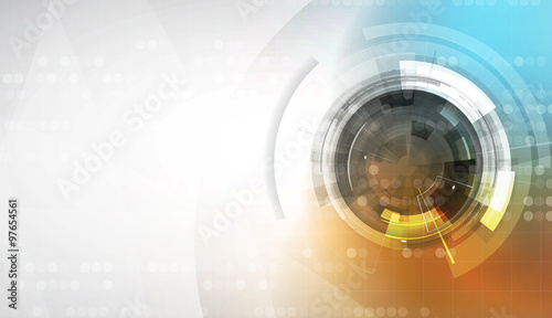 abstract technology background Business & development direction