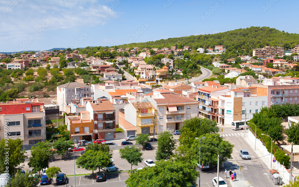 Cityscape of Spanish resort town Calafell