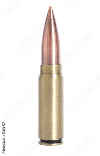 Bullet isolated on white background