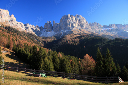 Dolomiti: Catinaccio e Torri del Vajolet in val di Tires, Bolzano photo