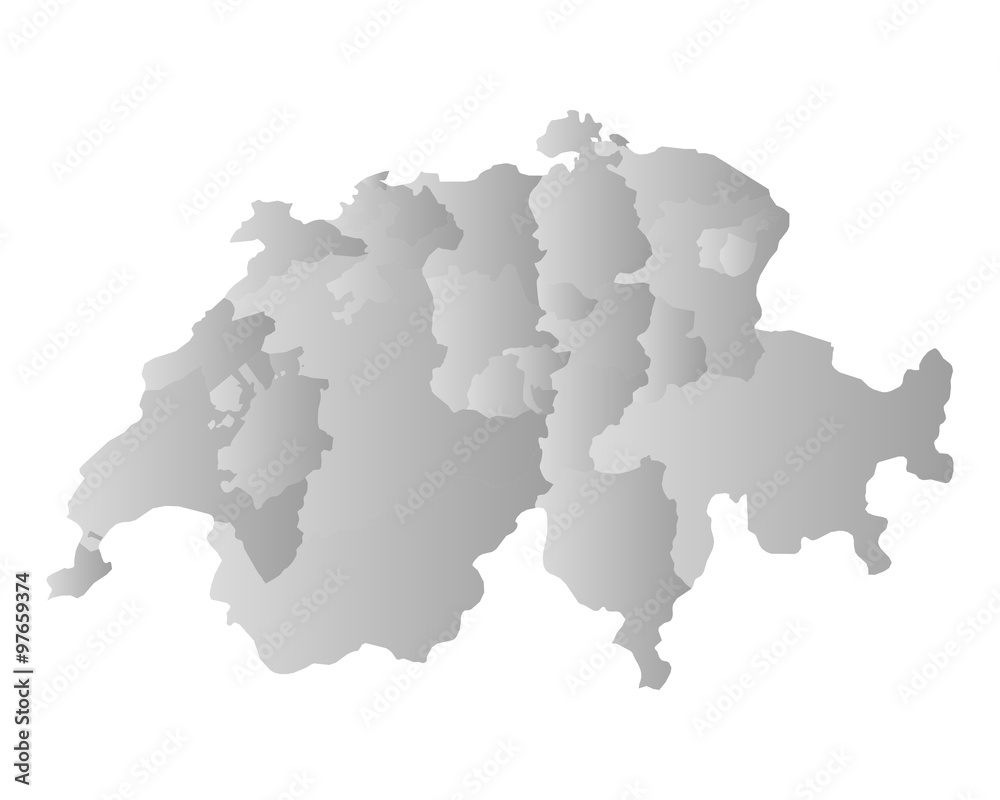 Karte der Schweiz