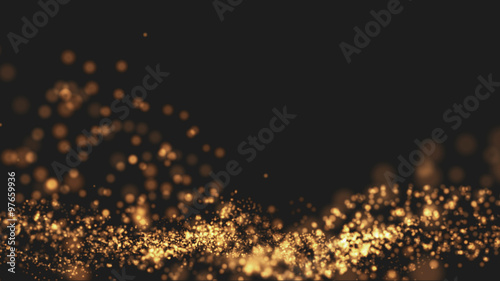 Gold background Wave motion
