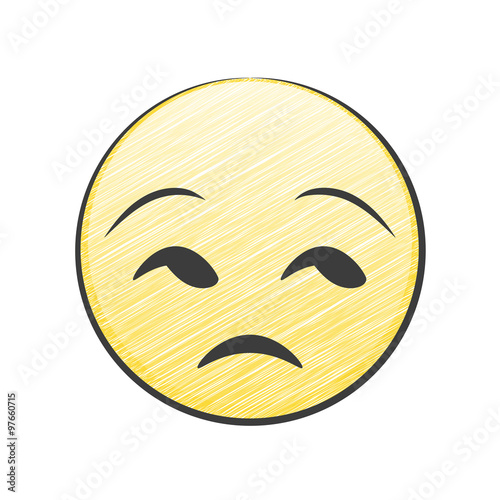Unerfreutes Gesicht