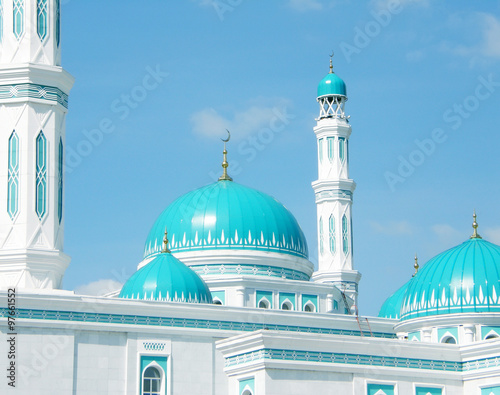 magnificent dome of the mosque in Karaganda