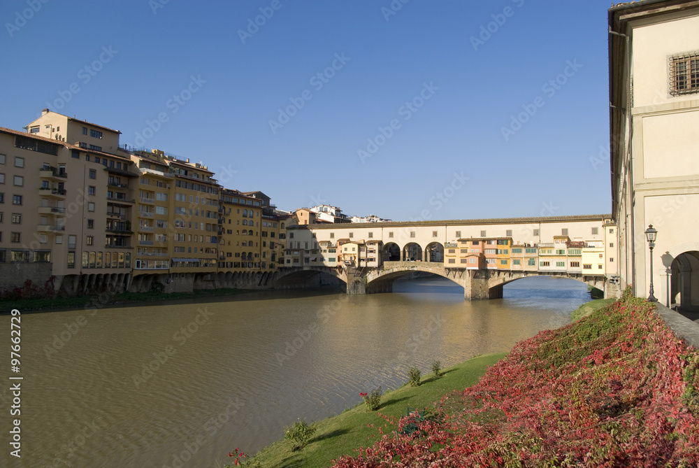 Florence. Ponte Vecchio and River Arno