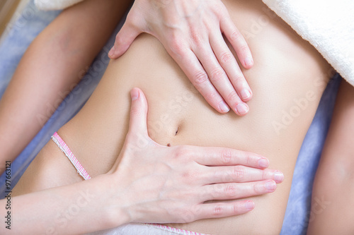 professional massage abdomen for woman
