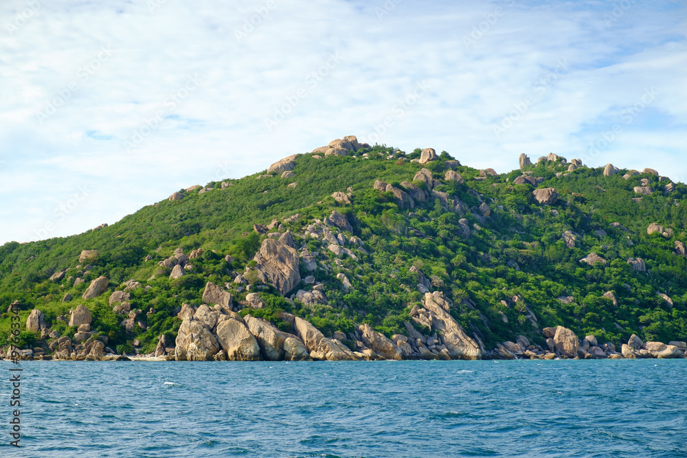 Beautiful islands at Cam Ranh Bay, Khanh Hoa, Viet Nam