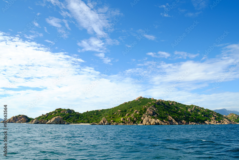 Beautiful islands at Cam Ranh Bay, Khanh Hoa, Viet Nam