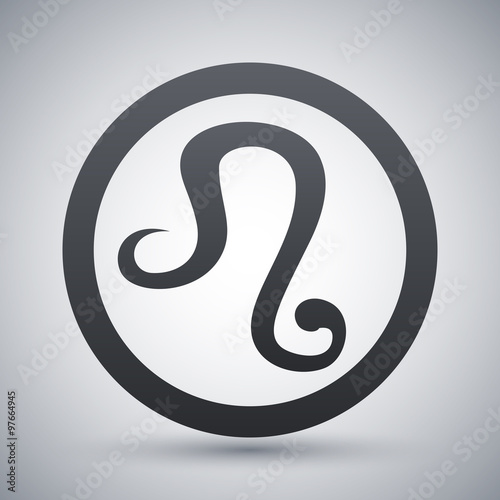 Vector Zodiac sign Leo
