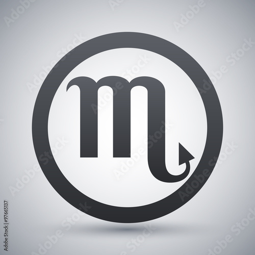 Vector Zodiac sign Scorpio