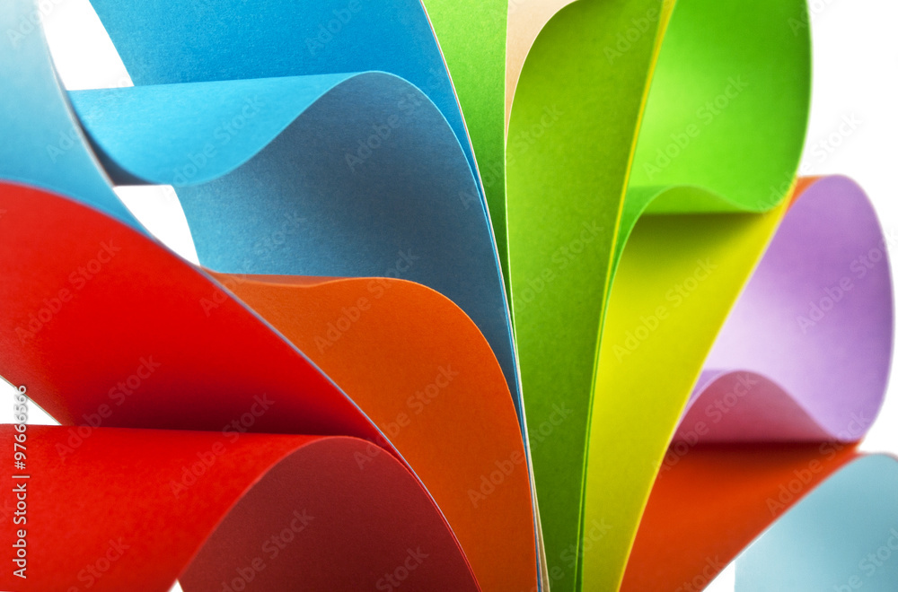 Naklejka premium Colored paper