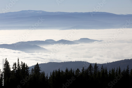 Nebelmeer   ber dem Grazer Becken  Steiermark