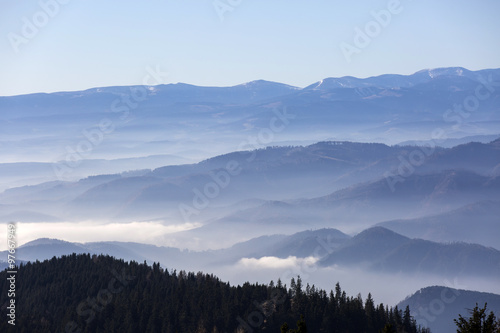 Nebelmeer   ber dem Grazer Becken  Steiermark