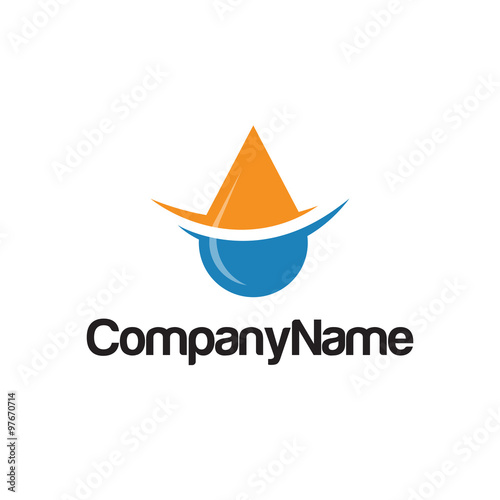 water fluid vector logo icon