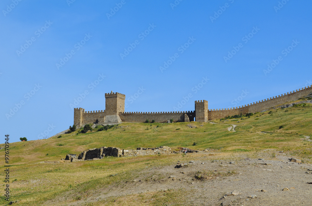 Genoese fortress. Crimea. Sudak