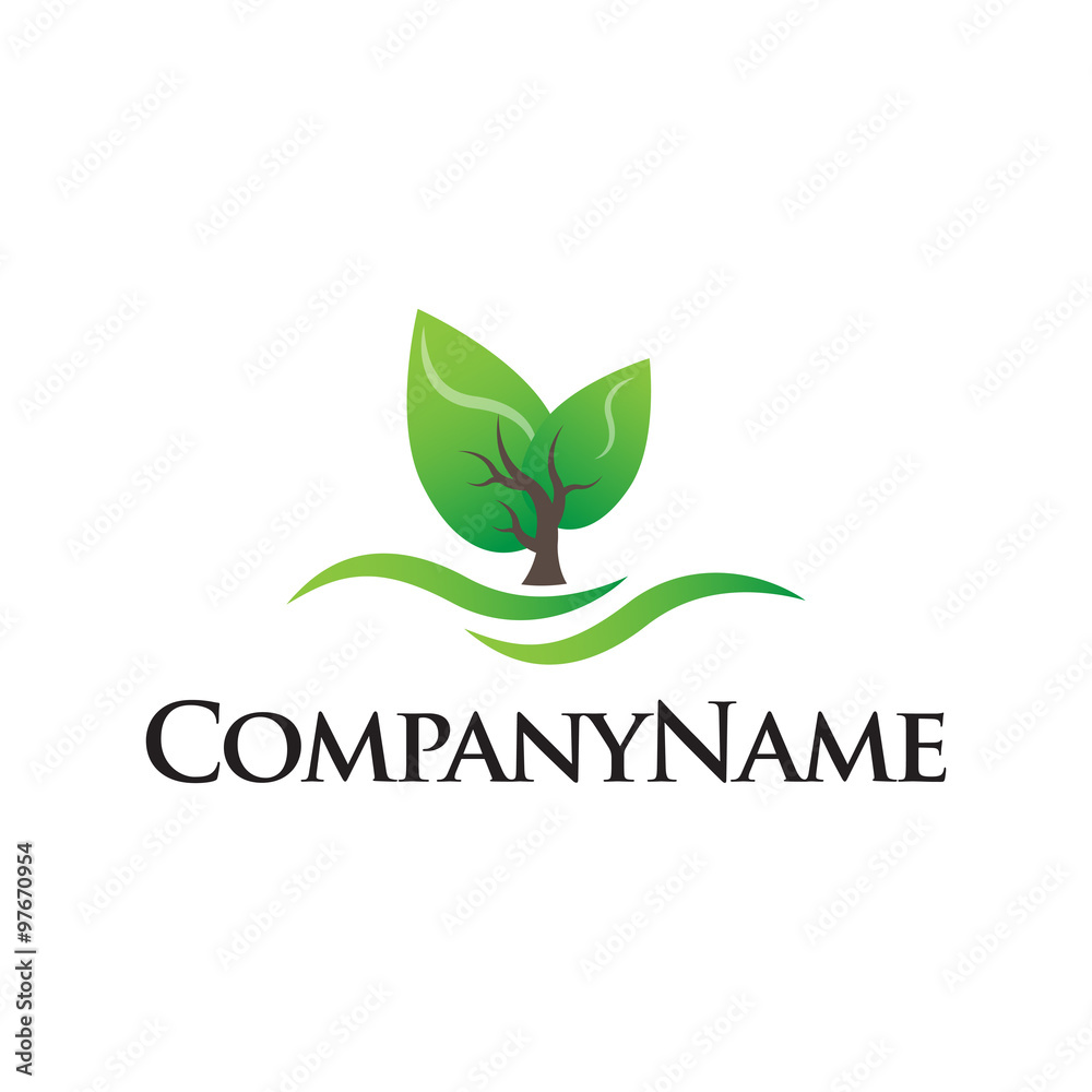 tree vector logo icon