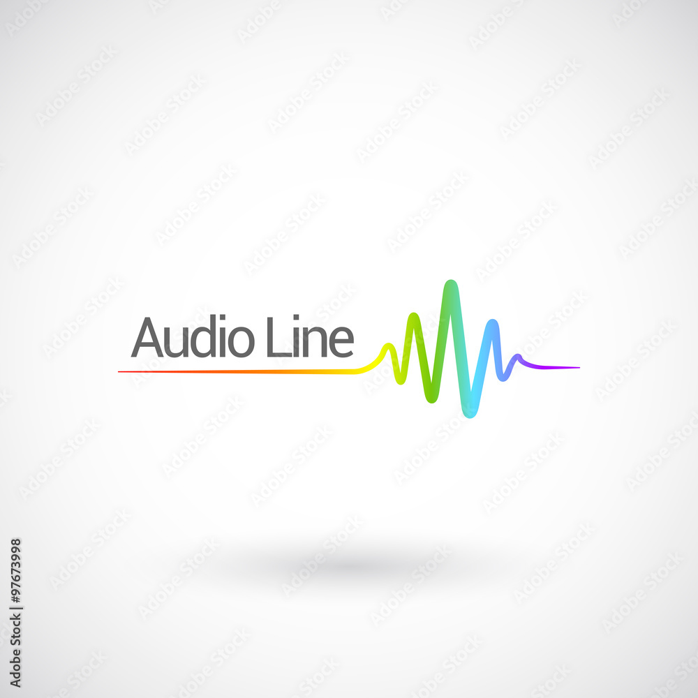Sound & Audio Waves, vector logo design template.