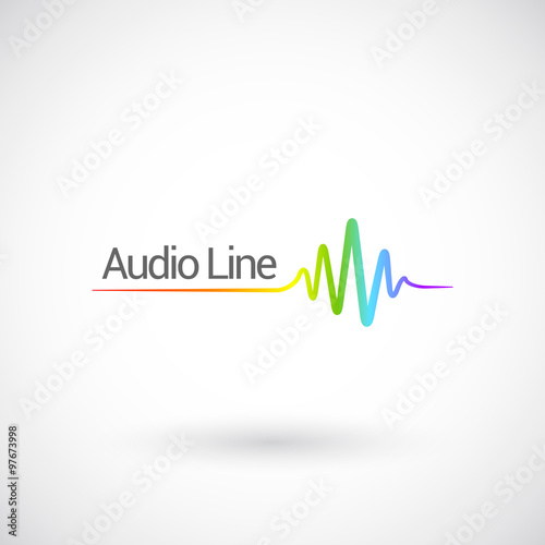 Sound & Audio Waves, vector logo design template.
