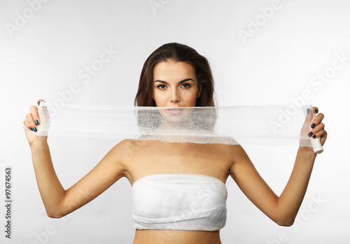 Young beautiful woman with ...