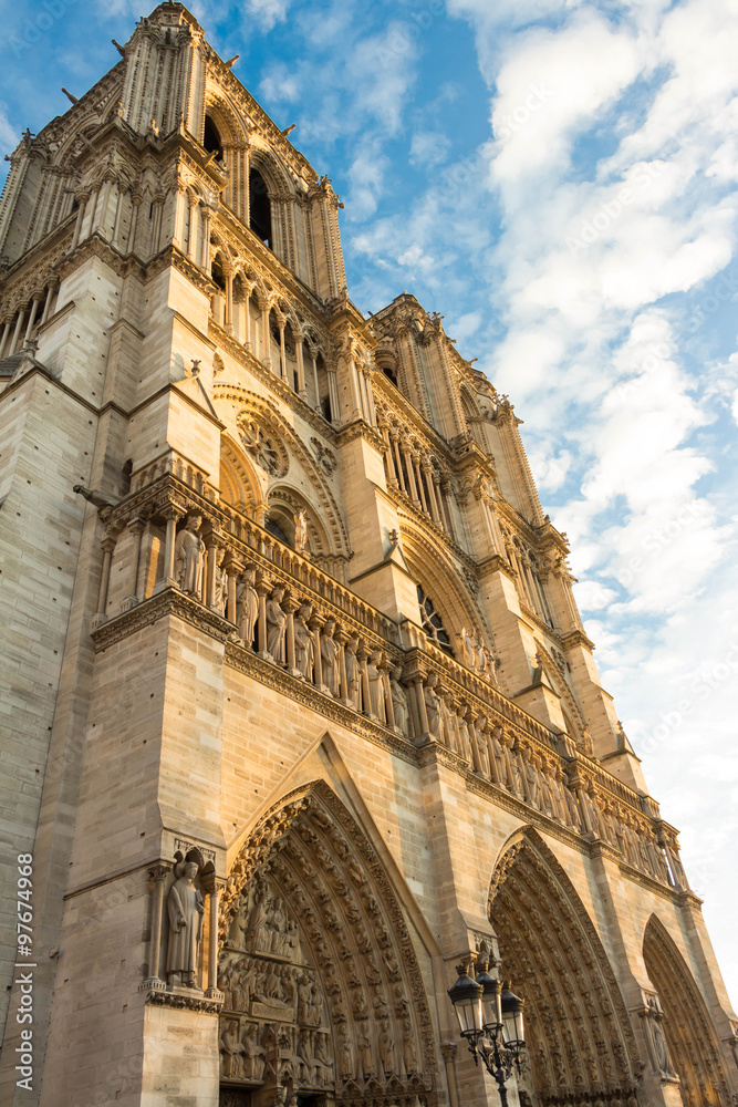 The Notre Dame cathedral.