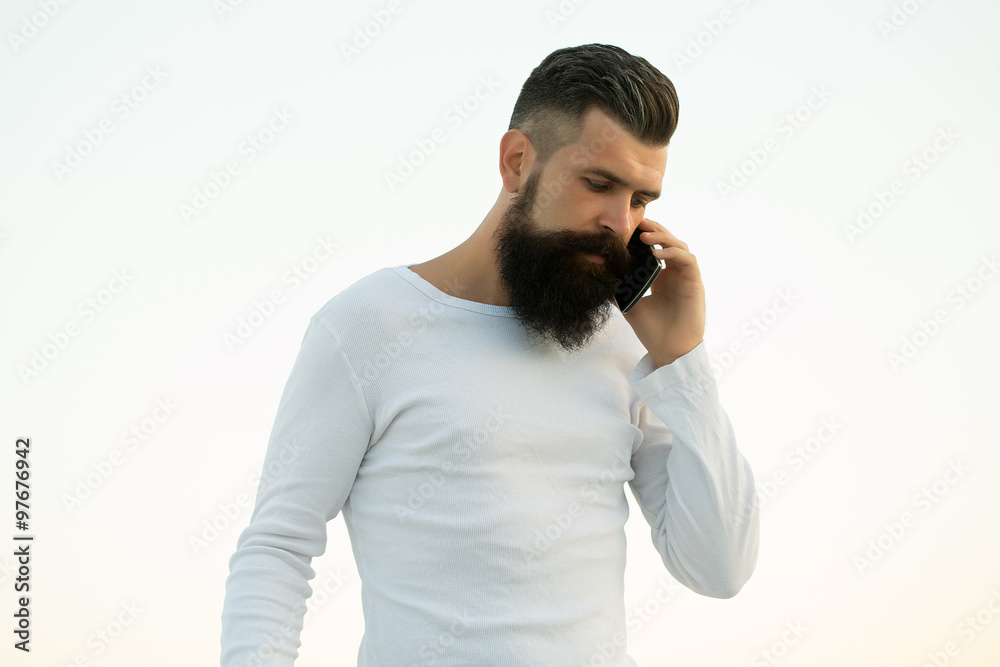 Man with mobile phone Man with mobile phone
