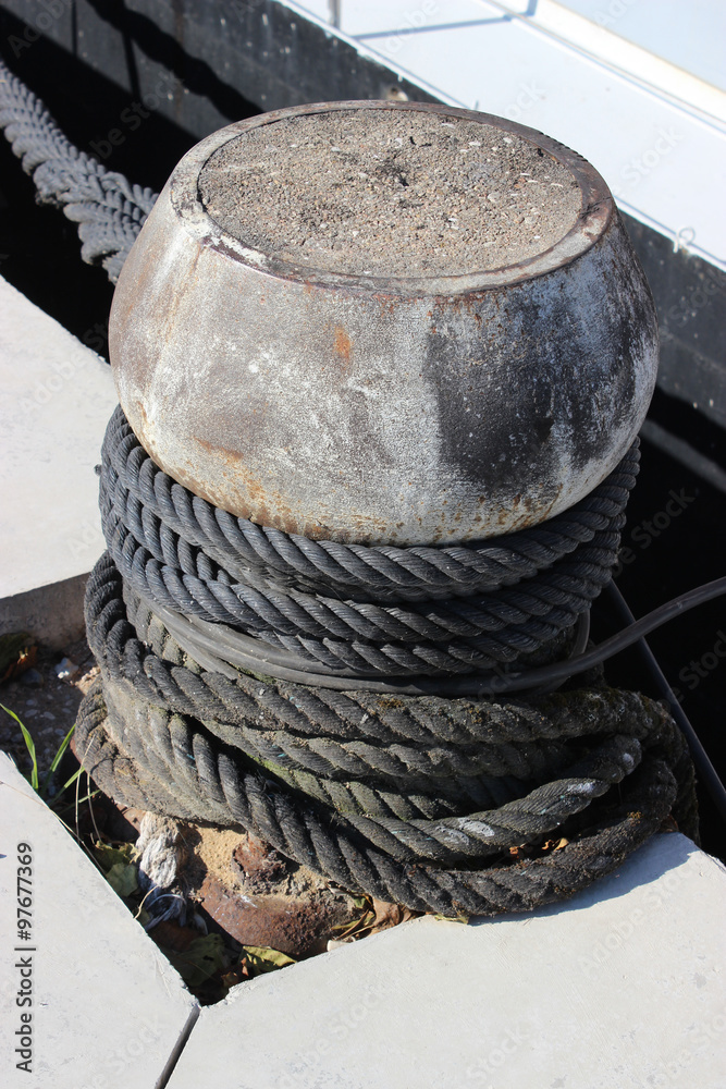 Fototapeta premium Modern Bollard at a Pier
