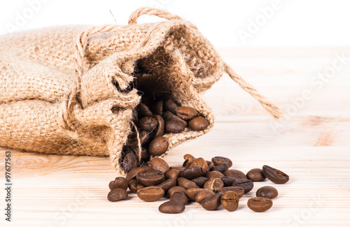 coffee background with grains