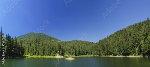 Carpathian mountain lake #97680925