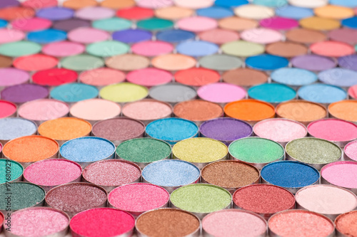 Background with eyeshadows