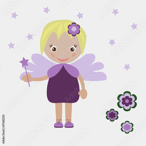 Illustration of little fairy #97682313